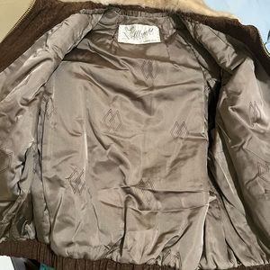 Saks 5th Ave. SAGA SILVER FOX FUR COAT, SZ S-M